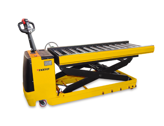 带辊道平台的重型全电动搬运车