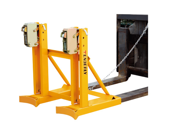 叼扣式叉车专用油桶搬运夹（经济通用型·单鹰嘴款）